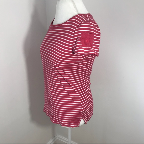 Ralph Lauren Pink Stripe Tee - Picture 3 of 9